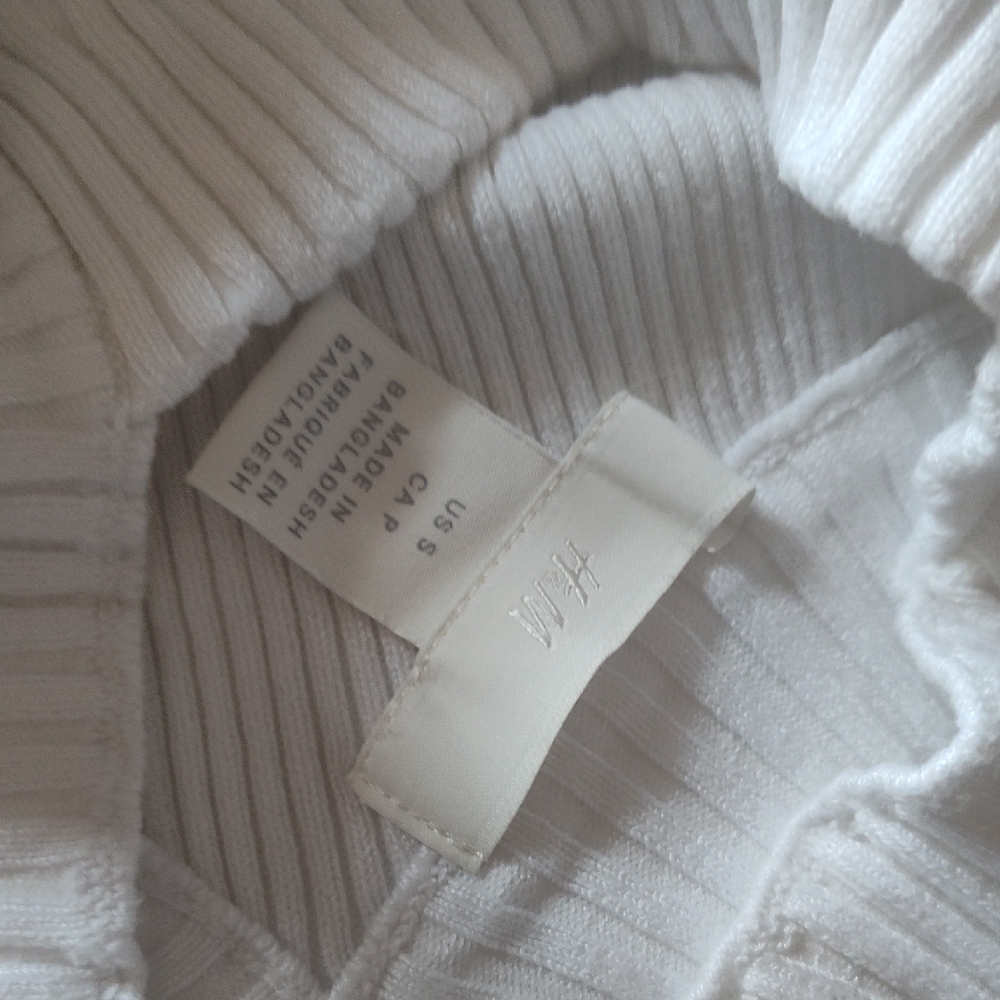 H&M Cream Ribbed Knit Top - Picture 3 of 3